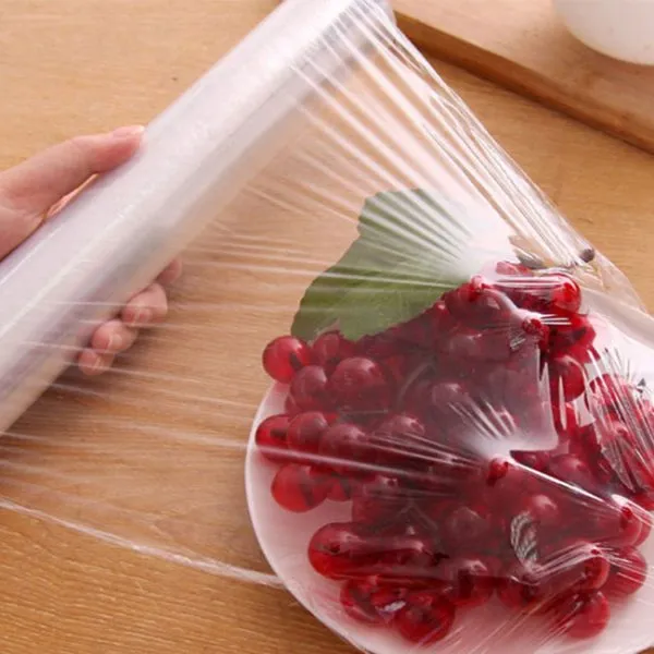 Picture of Pvc plastic wrap film for fruits vegetables wrapping White 
