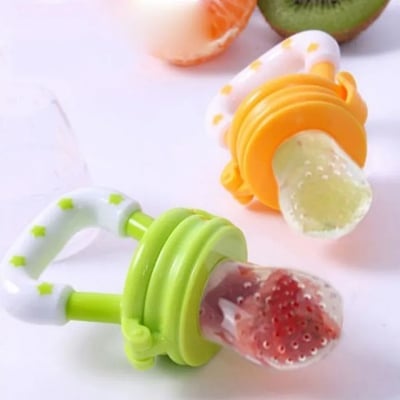 Picture of 1pcs BABY FRUIT PACIFIER Fresh Food Feeder Teething Toy Teether Chosni Teat Pacifier Feeder Bottles for New born Multicolor 