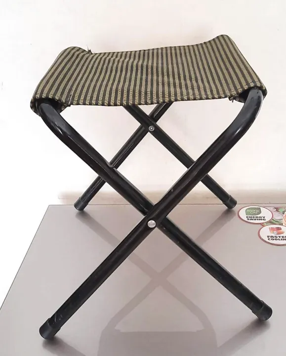 Picture of Outdoor Folding Stool Portable chair Stool Travel Camping Fishing Folding Stool travel seat 1 pcs Grey 