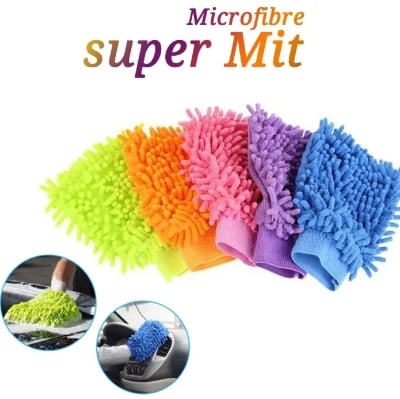 Picture of 1 pcs Car & Bike Wash Hand Gloves Towel Microfiber Cleaning Tools  