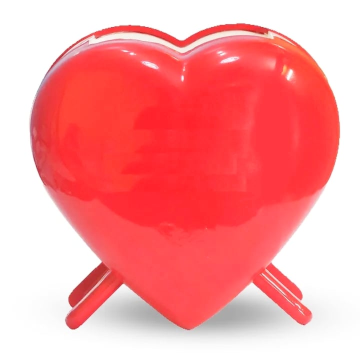 Picture of Heart shape pen holder Desk pen holder Love Shape pen holder Red 
