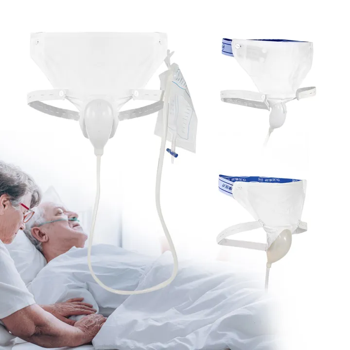 Picture of Wearable Men's Urinal, Portable Urinals for Men, Reusable Male Urine Bag, External Catheter for Men, Elderly Urinal with Urine Catheter Bags Multicolor 