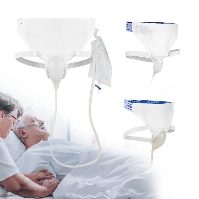 Picture of Wearable Men's Urinal, Portable Urinals for Men, Reusable Male Urine Bag, External Catheter for Men, Elderly Urinal with Urine Catheter Bags Multicolor 