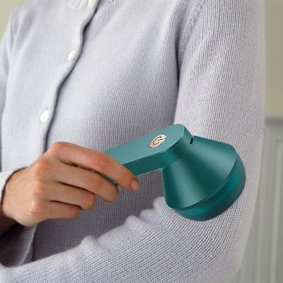Picture of Fabric Shaver,Sweater Shavers to Remove Pilling | Rechargeable Lint Remover Sweater Defuzzer for Clothes, Furniture Green 