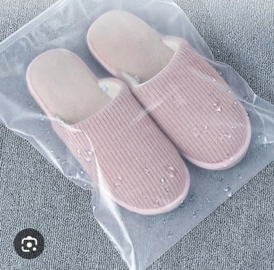Picture of 10 Pcs Transparent Shoe Storage Bag Dust Proof Moisture-Proof Sealed Bag Travel Zipper Bag Portable Waterproof Shoe Cover Shoe Bag  