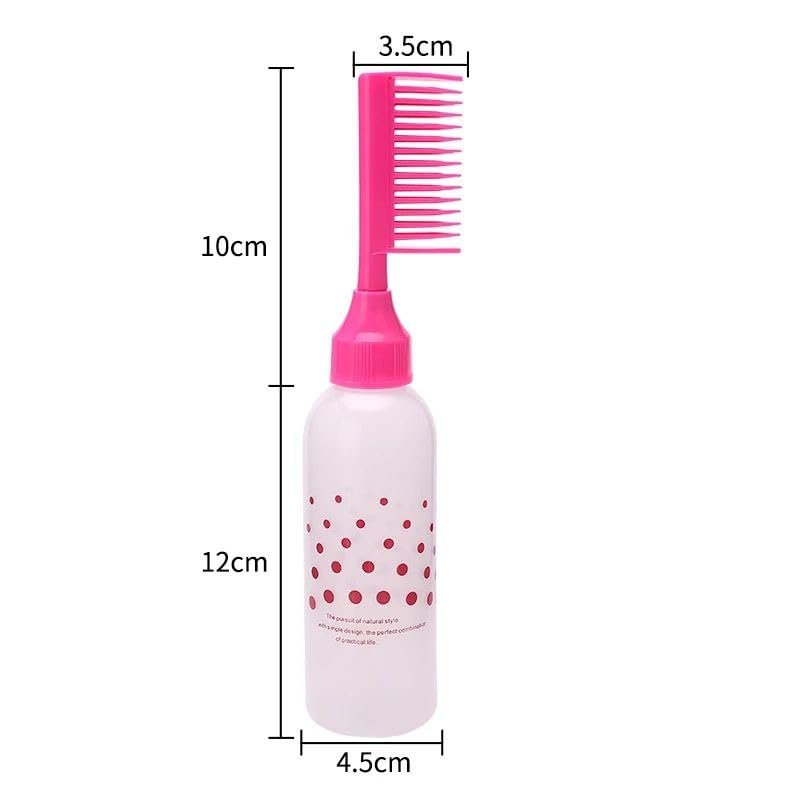 Picture of Hair Dye Oil Bottle 1 pcs Hair Dye Bottle Root Comb Applicator Bottle for Home Salon  