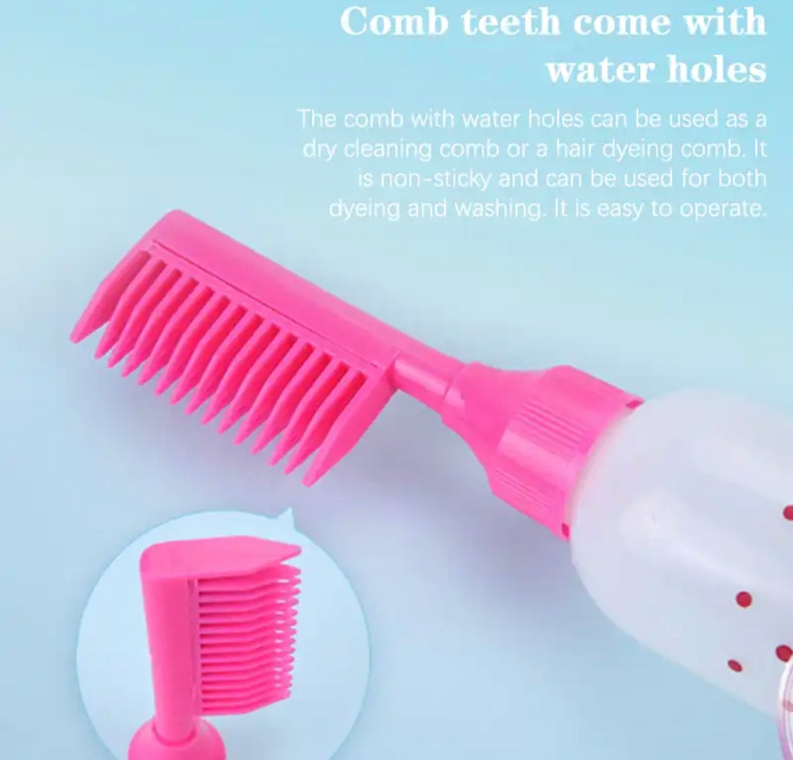 Picture of Hair Dye Oil Bottle 1 pcs Hair Dye Bottle Root Comb Applicator Bottle for Home Salon  