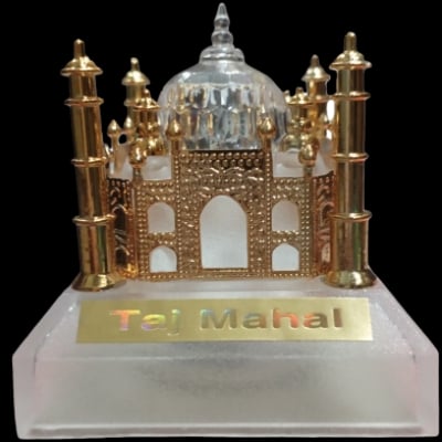 Picture of Taj Mahal Light Showpiece color changing acrylic Taj mahal birthday Home Decor Gift Corporate Office Gift Car Dashboard Showpiece Collectable  