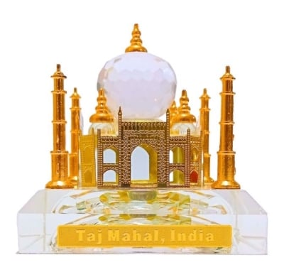 Picture of Taj Mahal Light Showpiece color changing acrylic Taj mahal birthday Home Decor Gift Corporate Office Gift Car Dashboard Showpiece Collectable  