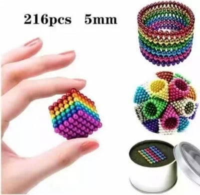 Picture of 216PCS - Colorful Ball Desk Adult Educational Toys, Creative Assembled Gifts Rainbow 
