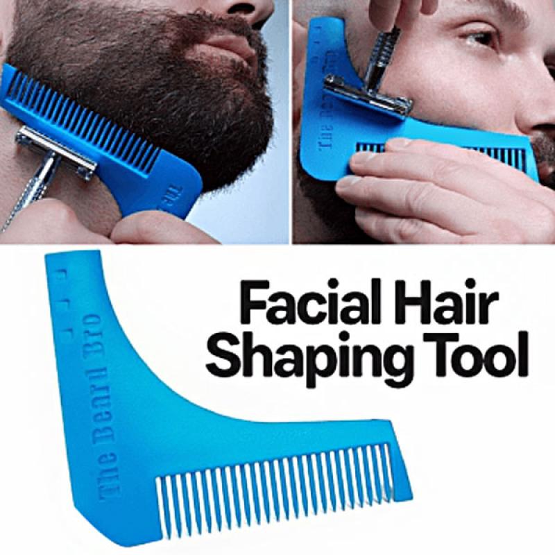 Picture of Beard Hair Straightener Shaping Template Comb - All-In-One Styling Tool with ABS Comb for Precise Hair and Beard Trim, Lightweight for Daily Use  
