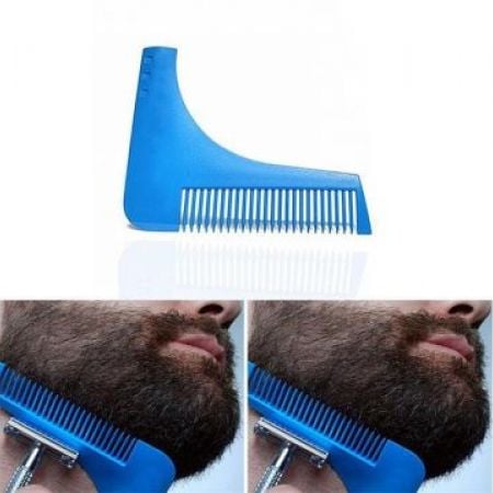 Picture of Beard Hair Straightener Shaping Template Comb - All-In-One Styling Tool with ABS Comb for Precise Hair and Beard Trim, Lightweight for Daily Use  