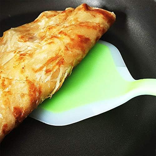 Picture of 1 Pcs Silicone Spatula, Omelette Spatula, Pancake Slice, Wide Shovel, Non stick Non-Slip Grip, Heat Resistant. Food Safe, BPA Free,Perfect for Cooking & Baking. Dishwasher Safe Multicolor 