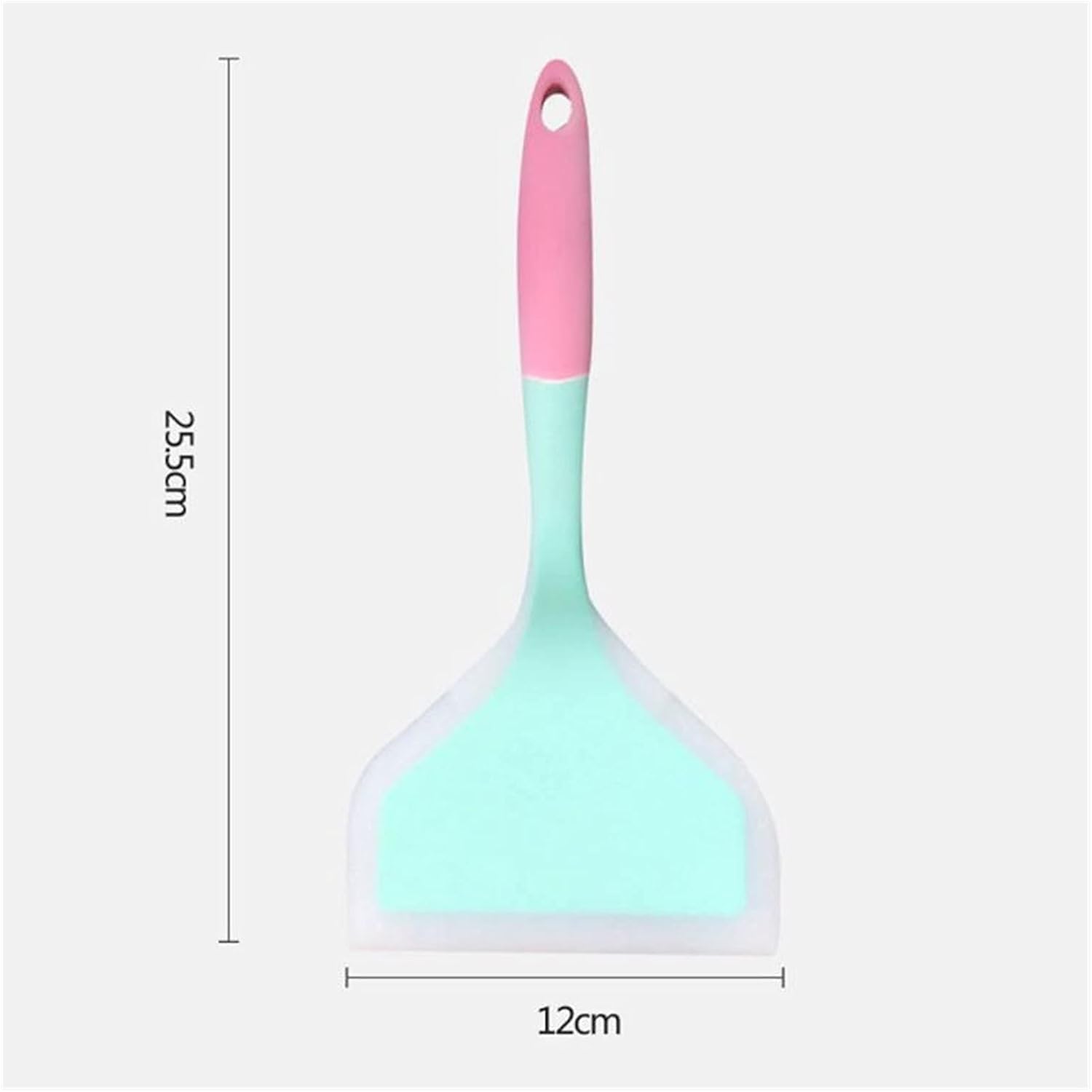 Picture of 1 Pcs Silicone Spatula, Omelette Spatula, Pancake Slice, Wide Shovel, Non stick Non-Slip Grip, Heat Resistant. Food Safe, BPA Free,Perfect for Cooking & Baking. Dishwasher Safe Multicolor 