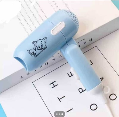 Picture of 1 Pcs Fashion Mini Folding Hair Dryer 450w Low Power Household Travel Dorm Hair Dryer Two-Speed Wind Hair Dryer Salon Modeling Tool Multicolor 