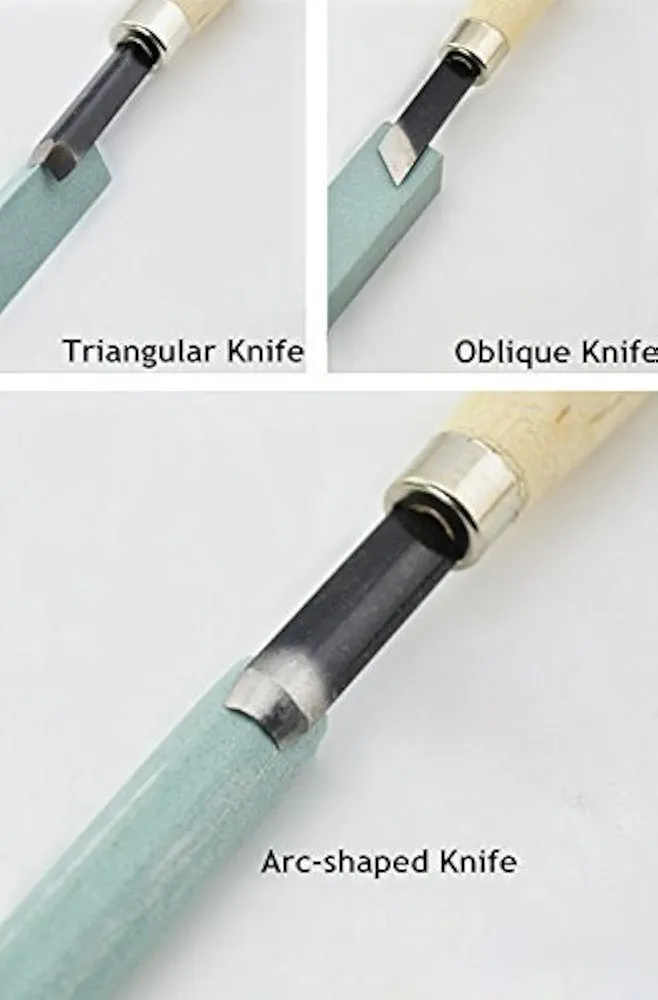 Picture of 6PCS Wood Carving Hand Set Woodworking Professional Lathe Gouges Tools Brown 