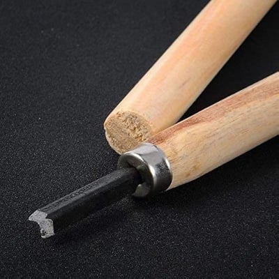 Picture of 6PCS Wood Carving Hand Set Woodworking Professional Lathe Gouges Tools Brown 