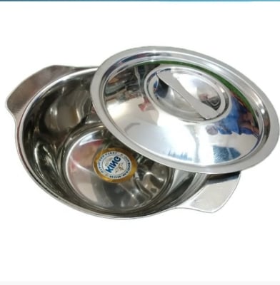 Picture of Stainless steel soup bowl with lid 12 cm Silver 
