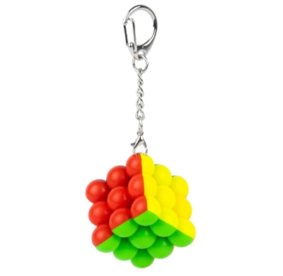 Picture of Ball cube Key ring mini cube Key ring, round cube Key chain，key chain cube ,Spherical cube , Safe round ball cube .Puzzle key ring toys  