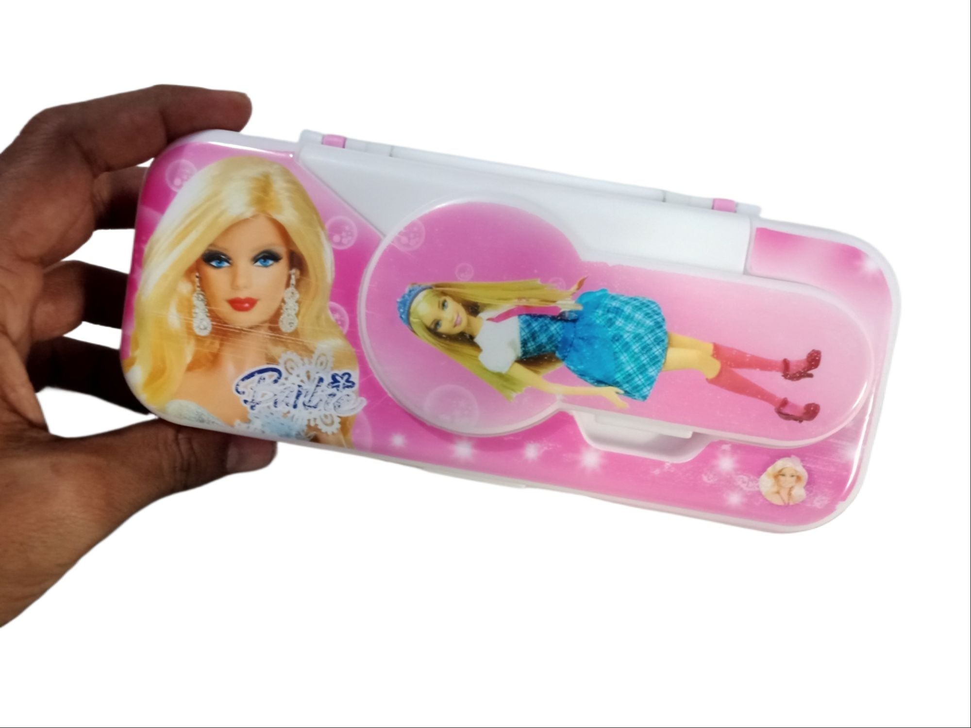Picture of Double side Pencil Box With Mirror + Comb kids pencil cartoon plastic pencil box Multicolor 