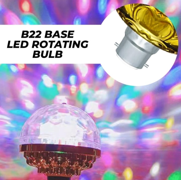 Picture of 360 Degree Rotating Dj Bulb Party light Strobe Effect LED Disco Bulb Single Disco Ball Multicolor 