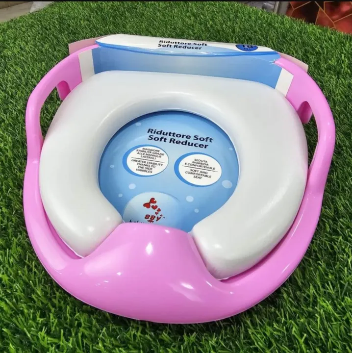 Picture of Baby Toilet seat Safe Soft Training seat Potty Sitting Ring with Handles Bathroom Trainer closestool Cover Multicolor 