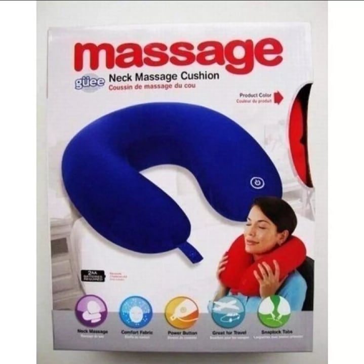 Picture of Travel pillow vibrating Neck Massage Cushion Pillow Portable vibrating Neck Massage Cushion Pillow - Multicolor 
