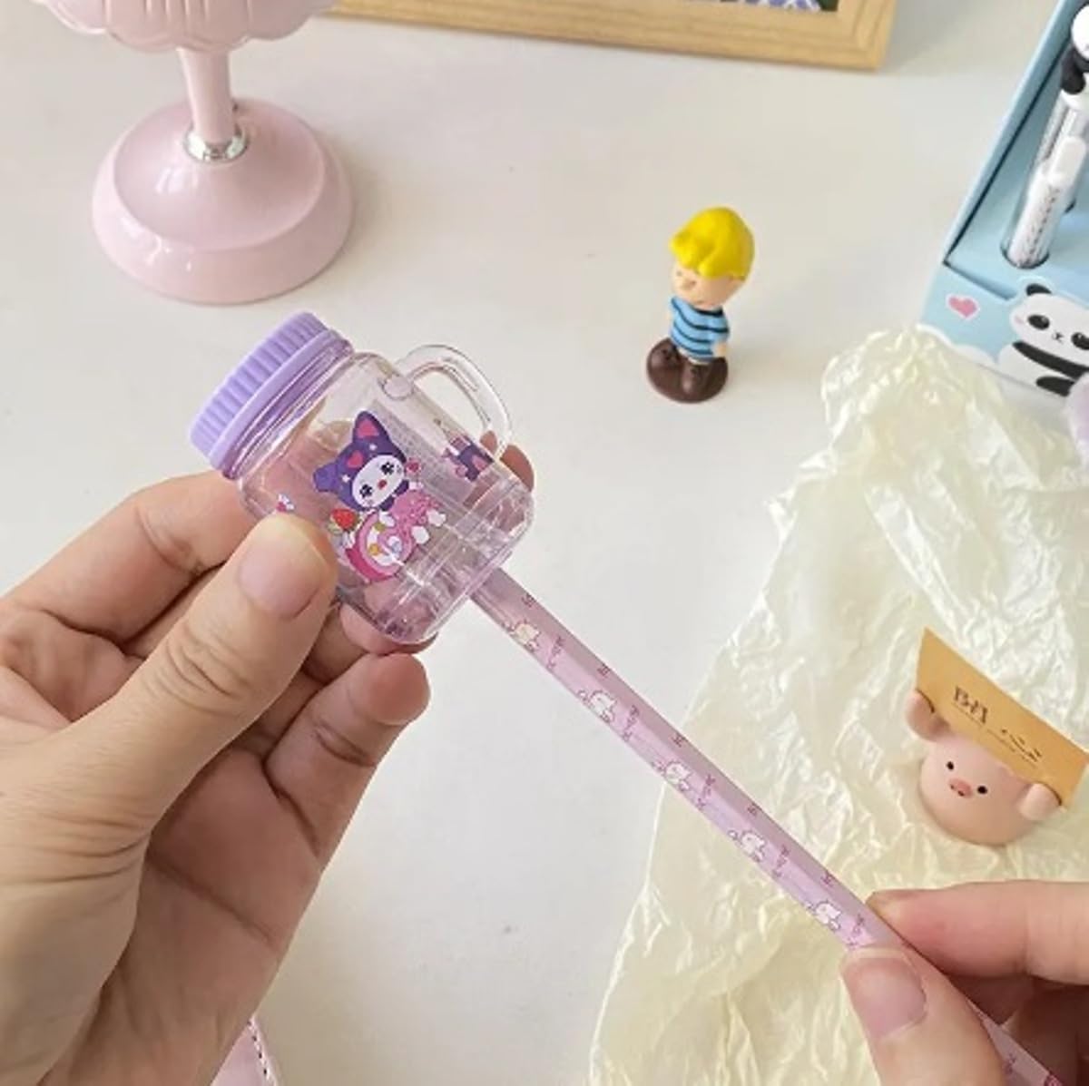 Picture of 2 Pcs Tea Cup-Shaped Mini Pencil Kids Favourite Cute Jug Sharpner 2pcs Tea Cup-Shaped Pencil Sharpener Multicolor 