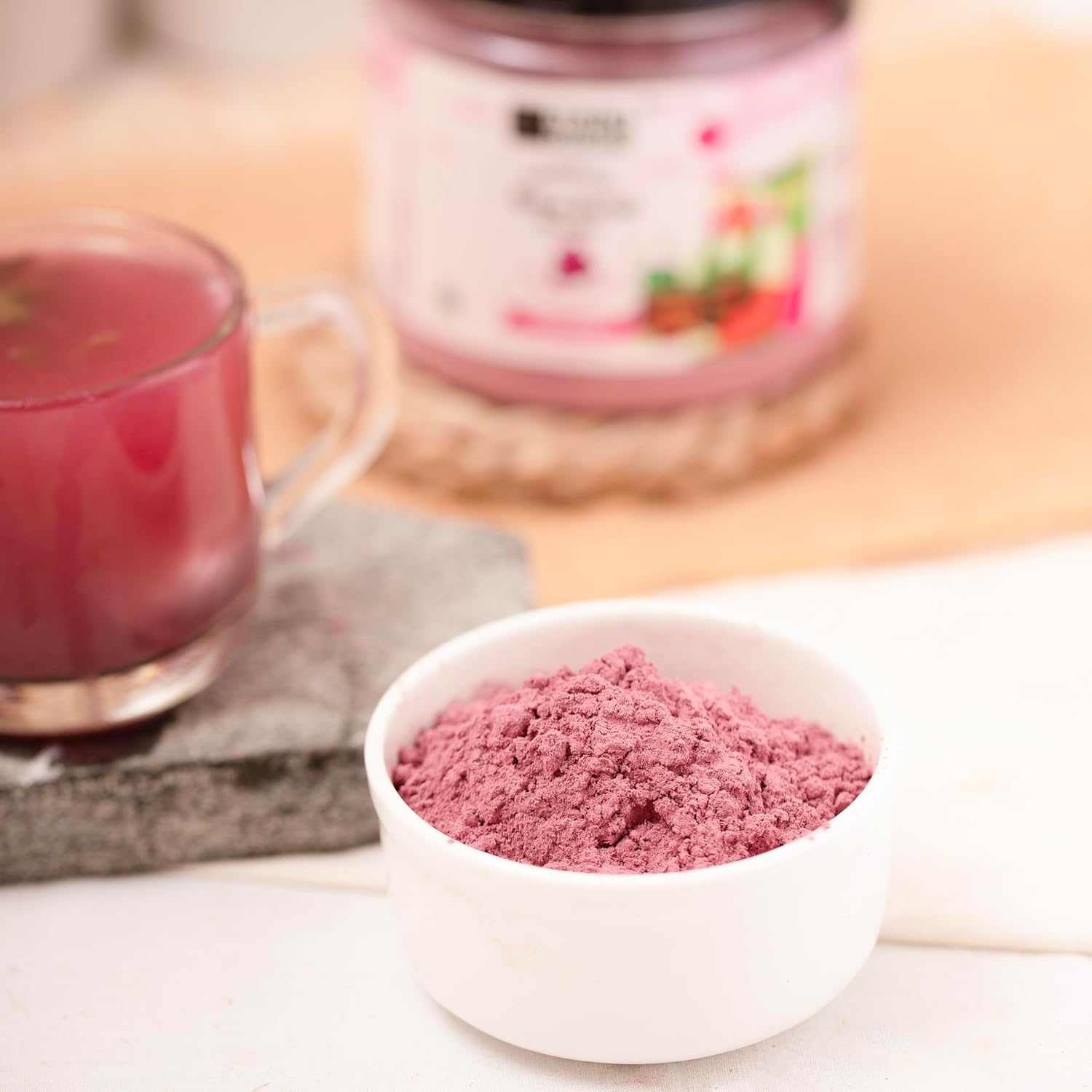 Picture of Natural Dried Rose Powder100 gms Pure Rose Petals Powder for DIY Face Masks Skincare Peel Off | Ayurvedic Skin Care Glow Recipe  