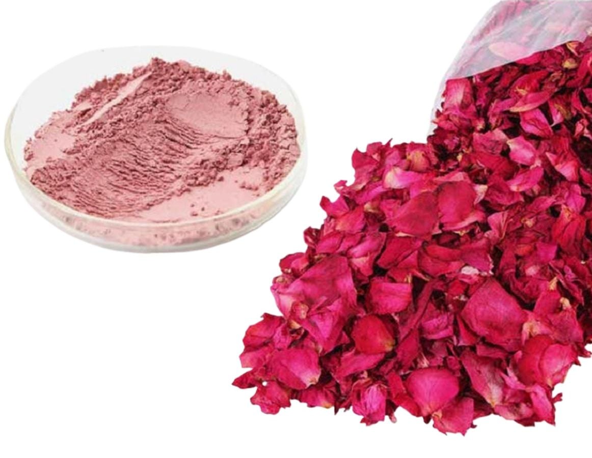Picture of Natural Dried Rose Powder100 gms Pure Rose Petals Powder for DIY Face Masks Skincare Peel Off | Ayurvedic Skin Care Glow Recipe  