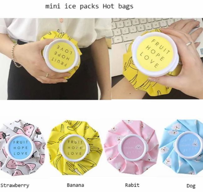 Picture of Reusable Hot Cold Therapy Ice Bag Cute Ice Packs for Sports Recovery, Pain Relief, Fever, Arthritis, Neurological Issues - 1 Piece Random Design Multicolor 
