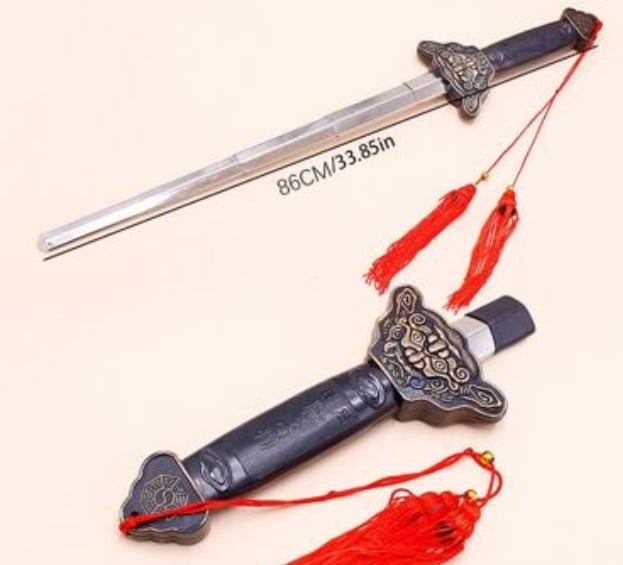 Picture of Foldable Toy Magical Sword/Talwaar for Kids Best Action Toy Brown 