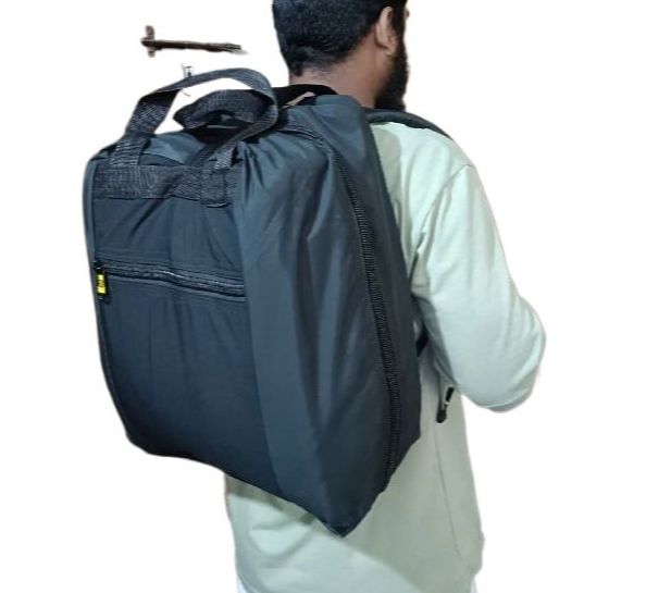 Picture of Travel foldable bed with carry bag portable bed mattress Black 