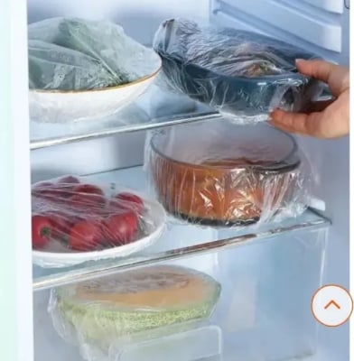 Picture of 30 Pack instant Food Covers, Plastic Stretch, Bowl Covers, Food Storage Covers Lids, Universal Elastic Stretch Polyethylene Bowl Lids Reusable Elastic Food Covers Kitchen Supplies for Fruit/Vegetable/Meat/Food  