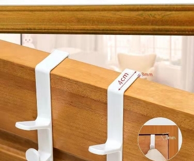 Picture of 1 Pcs Hook rack behind the door punching-free wall hanger hanger strong wall hanging bedroom simple coat storage rack Multicolor 