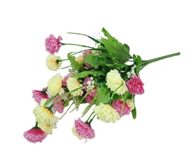 Picture of 40cm Artificial Realist Silk Flower Stick Plastic & Fabric Great for Festival, Restaurant, Home & Wedding decorations Multicolor 