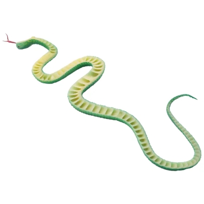 Picture of Realistic Snake Model Toy, 2Pcs Rubber Elastic Python Action Model Lifelike Snake Toy Figurines Prank Props Stress Relif Toys Educational Toys Birthday Gift for Kids Multicolor 