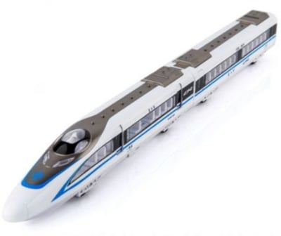 Picture of Train Toy, Vibrant Body Graphics, Pull Back Action Train, White & Blue, Age 3+ Years Multicolor 