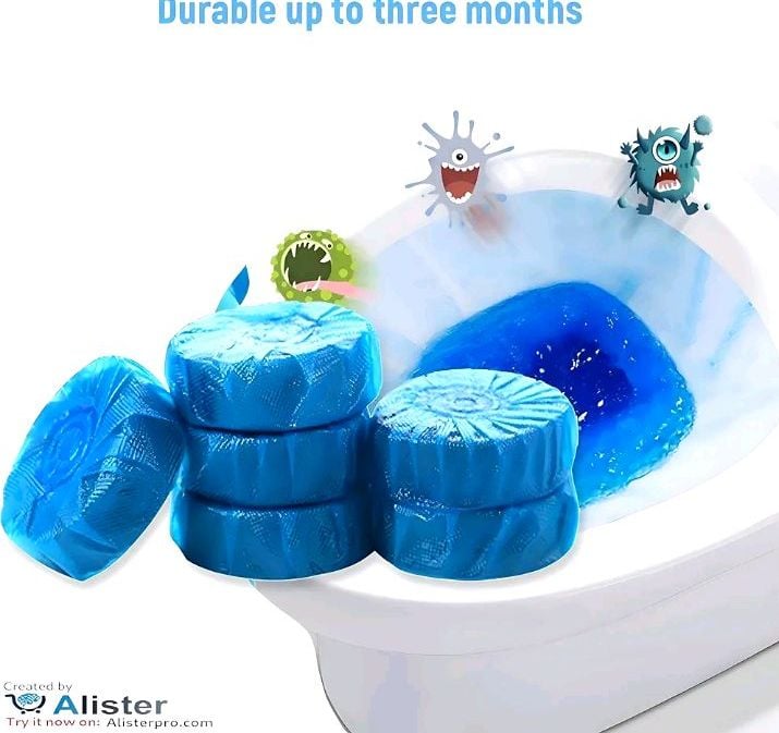 Picture of Toilet Cleaner Tablets with Fresh Scent and Strong Cleaning Ability and Effective Capsules to Keep Your Home Clean and Looking  