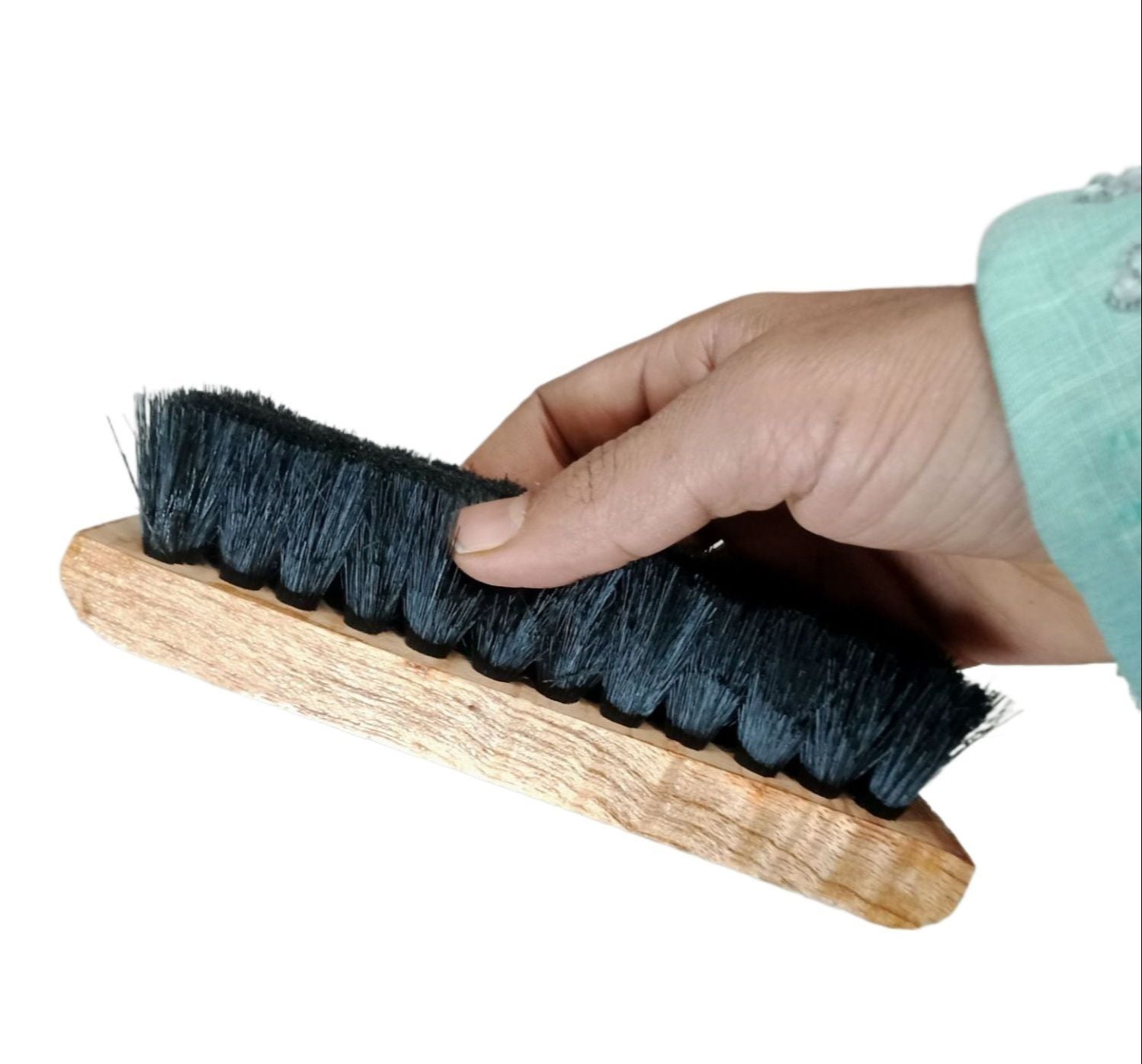 Picture of Shoe brush Wooden boot and shoe brush cleaner boot polish and color Brown 