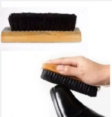 Picture of Shoe brush Wooden boot and shoe brush cleaner boot polish and color Brown 