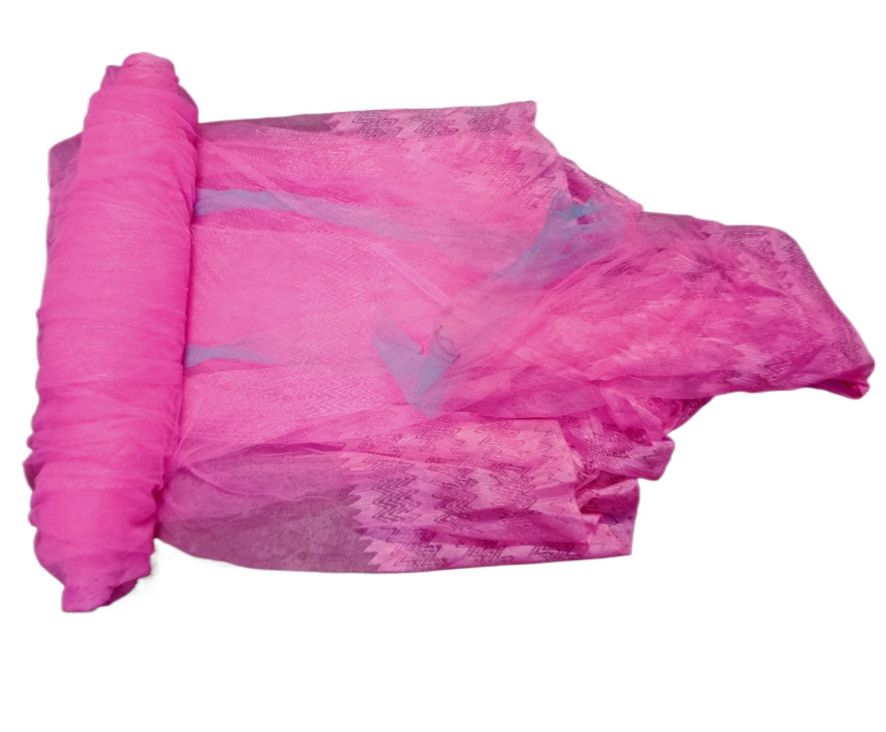 Picture of 1 Man mosquito net Stand Single Bed, Foldable, Washable, Microfabric AC Net Mosari - Mosquito Net (6.7x3.5 Feet) Pink 