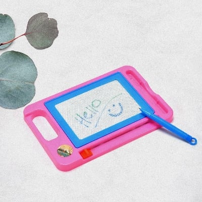 Picture of Magnetic Slate and Magnetic Pen Writing Slate Toy Multicolor 