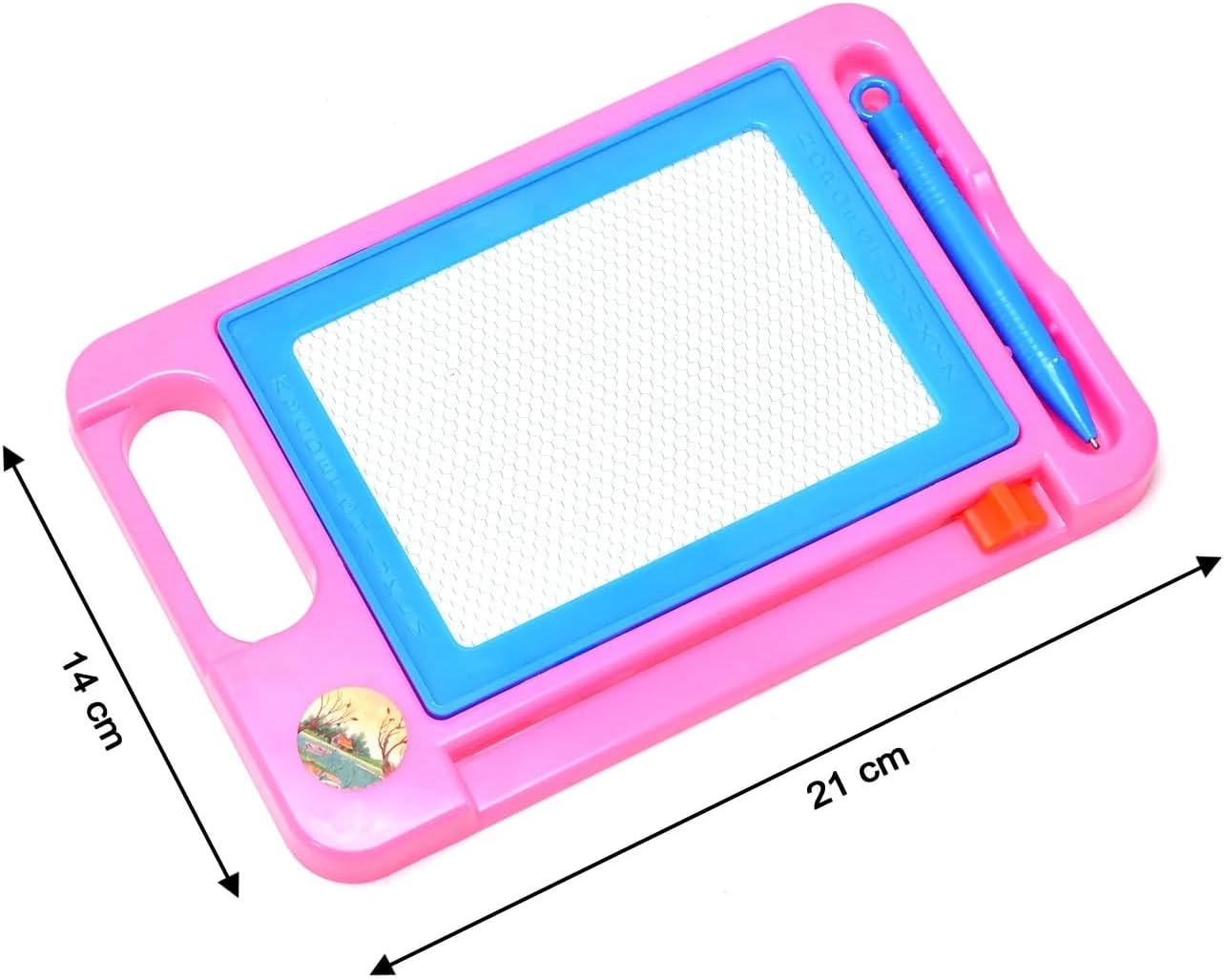 Picture of Magnetic Slate and Magnetic Pen Writing Slate Toy Multicolor 