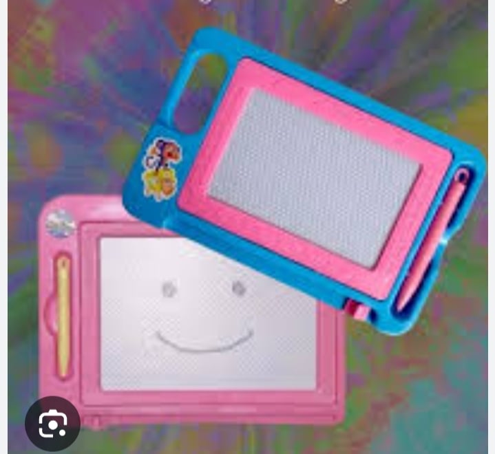 Picture of Magnetic Slate and Magnetic Pen Writing Slate Toy Multicolor 