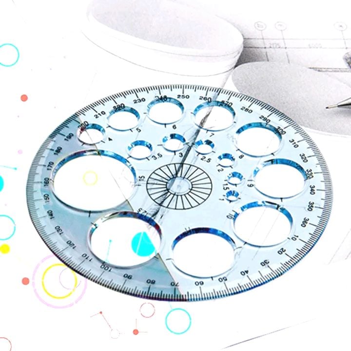 Picture of Multifunctional Geometric Ruler, Multifunctional Drawing Universal  
