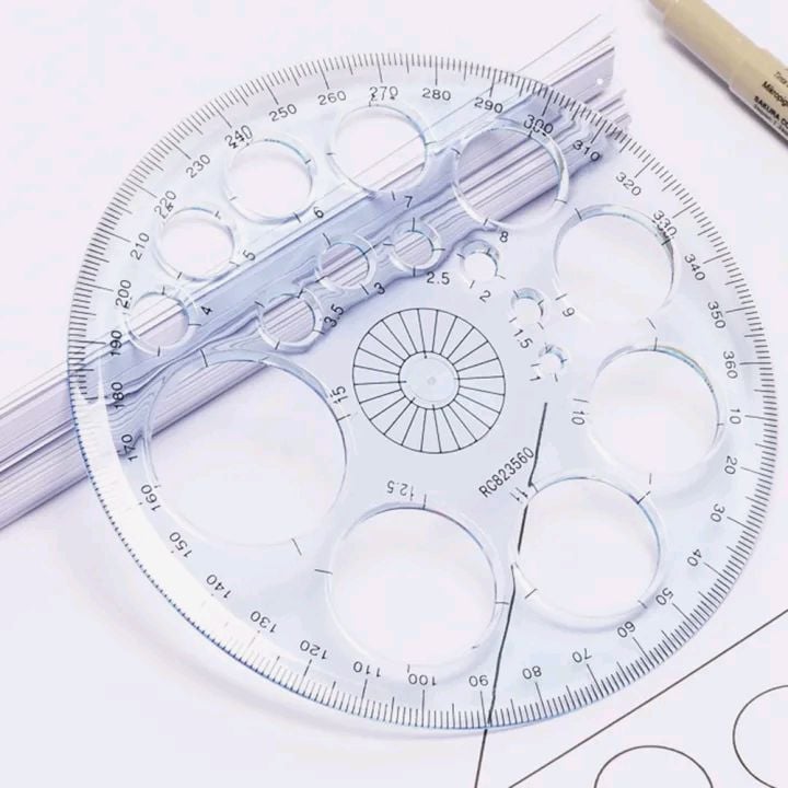 Picture of Multifunctional Geometric Ruler, Multifunctional Drawing Universal  