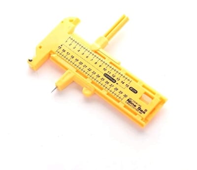 Picture of Compass Circle Cutter, Rotary Precision Cutting Circles for Paper Cardboard Rubber Leather Craft Tool Yellow 