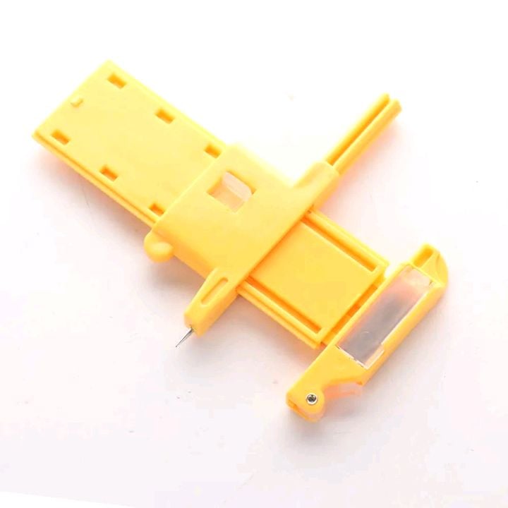 Picture of Compass Circle Cutter, Rotary Precision Cutting Circles for Paper Cardboard Rubber Leather Craft Tool Yellow 