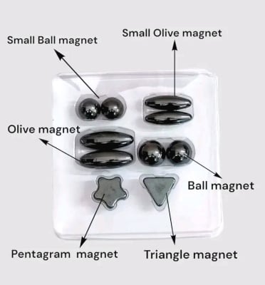 Picture of 10 Scientific Tools Magnet Set Black Durable Educational Learning Kit Ideal for Kids Students Science Projects and Creative Classroom Activities Black 